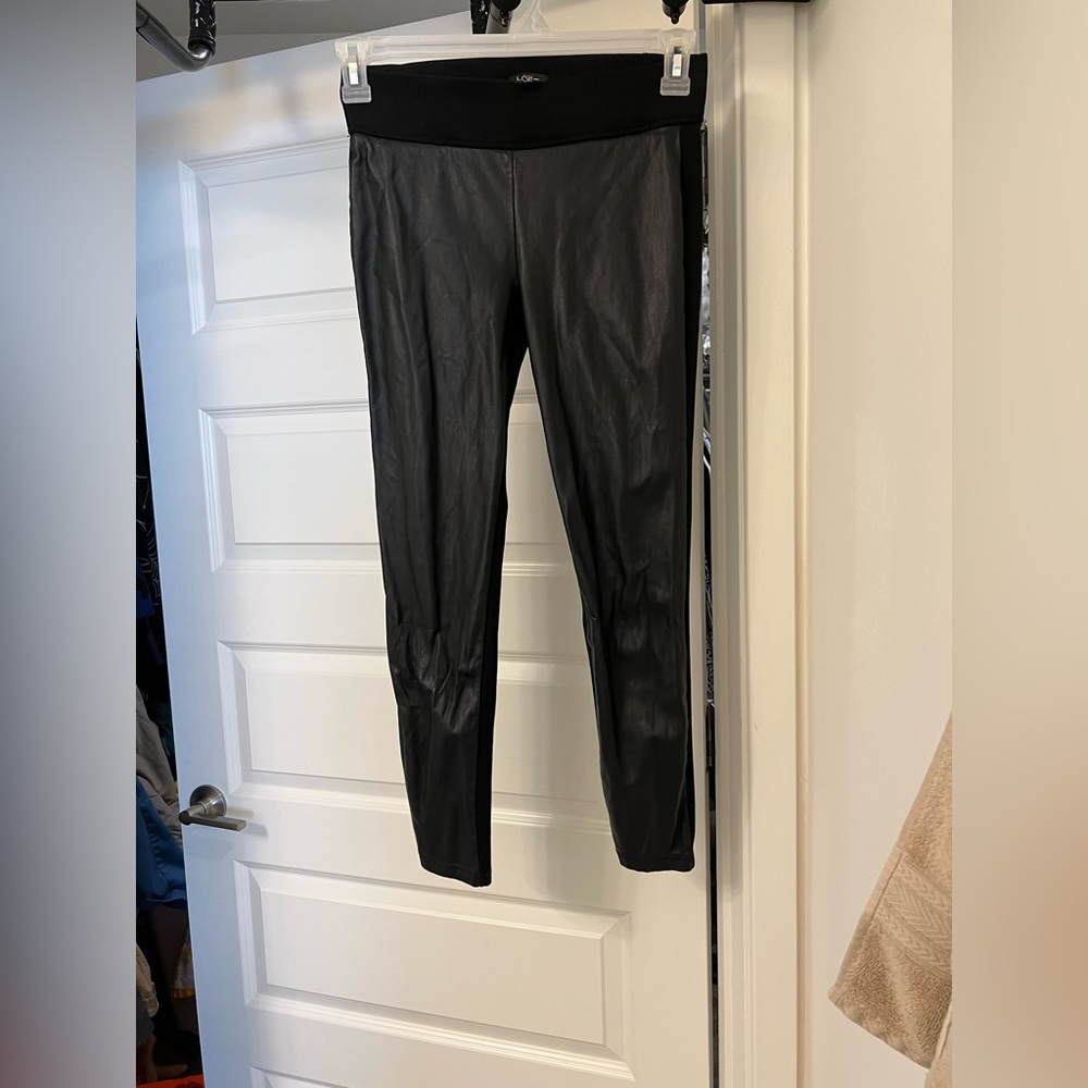Loft leather leggings
